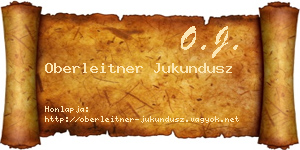 Oberleitner Jukundusz névjegykártya